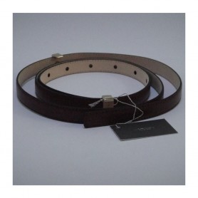 Destockage ceinture lancel femme cuir bordeaux L Lancel pas cher
