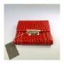 Destockage portefeuille lancel adjani croco rouge en soldes
