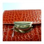 Destockage portefeuille lancel adjani croco rouge en soldes