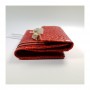 Destockage portefeuille lancel adjani croco rouge en soldes