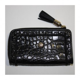 Solde LANCEL Déstockage trousse porte clés cuir imprimé croco Premier Flirt Lancel pas cher