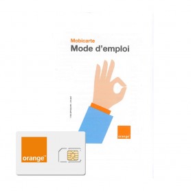 Solde carte sim Orange - Déstockage carte SIM prépayée Orange Mobicarte 5€ de crédit inclus pas cher