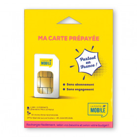 Déstockage carte SIM prépayée La Poste Mobile en soldes
