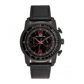 déstockage montre homme Bomberg Semper Chronograph Black Red cadran 42 mm en soldes