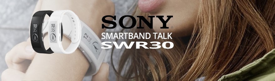 Soldes Sony - Déstockage bracelet connecté Sony SmartBand Talk SWR30