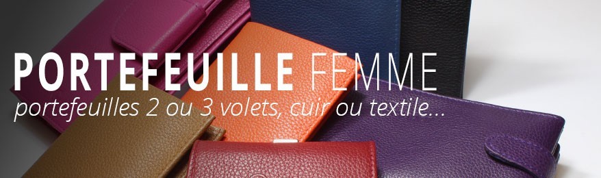 Déstockage portefeuilles femme. Soldes portefeuilles femme en cuir, portefeuille 2 ou 3 volets